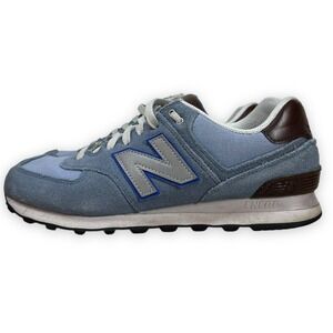 New Balance 574 Shoes Mens‎ 8.5 Womens 10 Navy Gray Suede ENCAP ML574BCD
